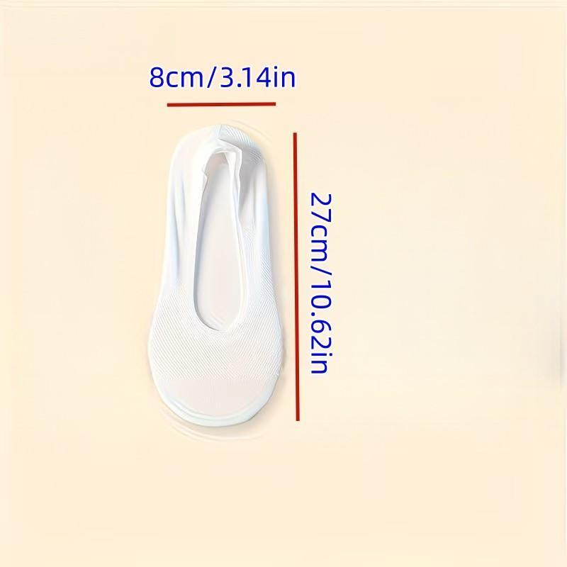 4 Pairs Women's Breathable Mesh No-Show Socks with Silicone Grip, Ultra-Thin Non-Slip Crew Socks, Perfect Gift for Casual Wear