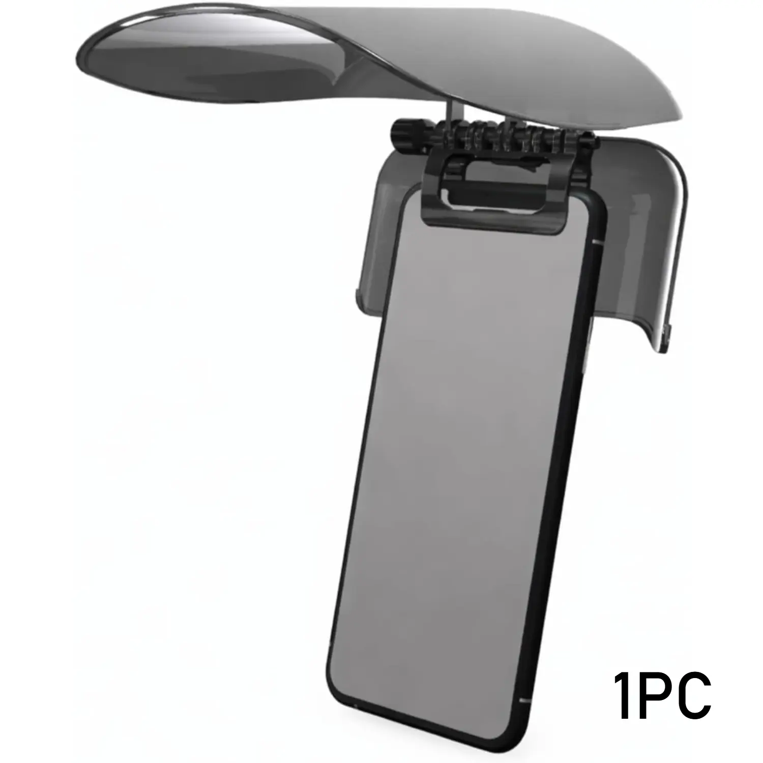 1pc Universal All-Season Phone Sunshade, Adjustable Shade Height And Angle, Ergonomic Slanted Design, Anti-Uv And Anti-Glare, Light-Blocking Phone Stand, Suitable for Car Driving, Riding, Outdoor Travel