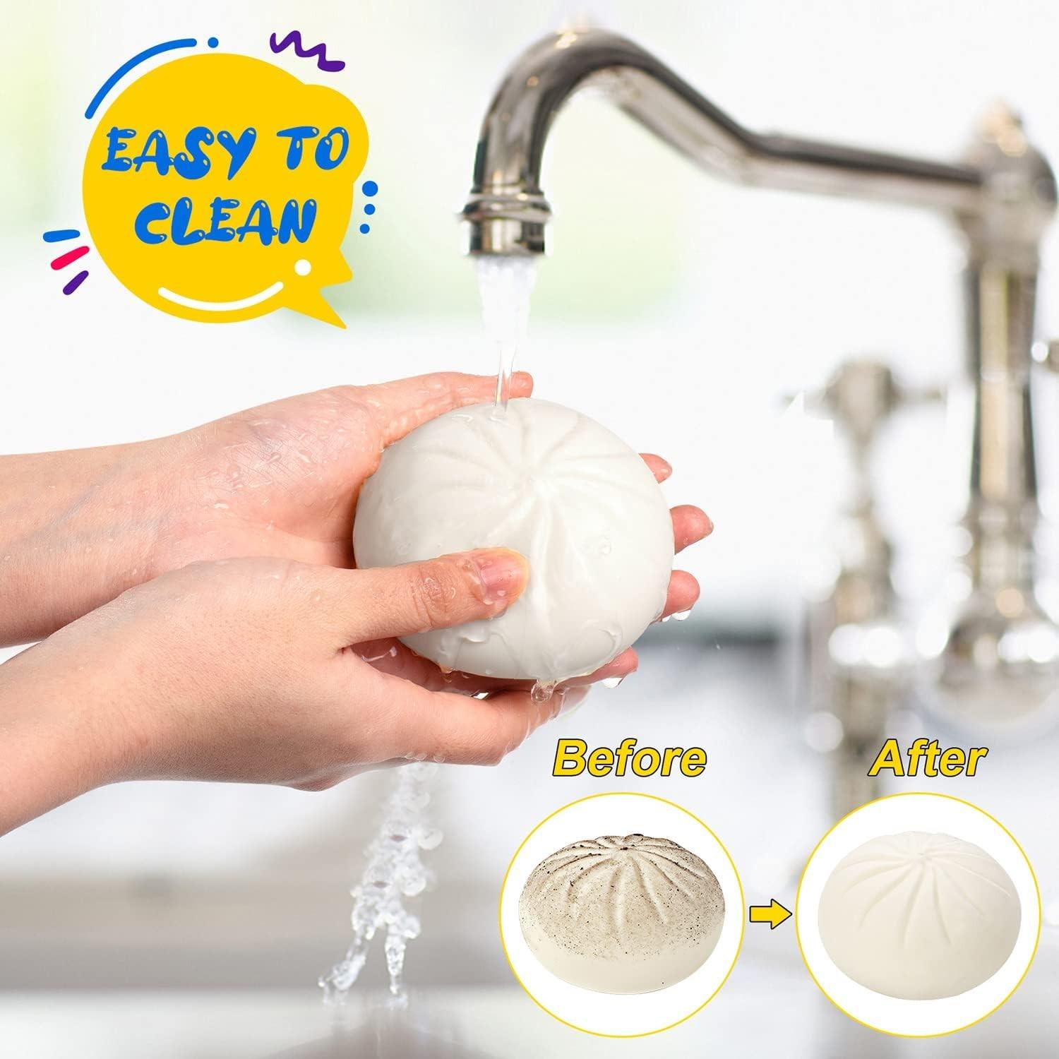 Giant Glitter Dumpling, Colorful Dumplings Stress Balls, Soft Squeeze Decompression Dough, for Adult Anxiety Relief & Sensory Play, for Stress Relief