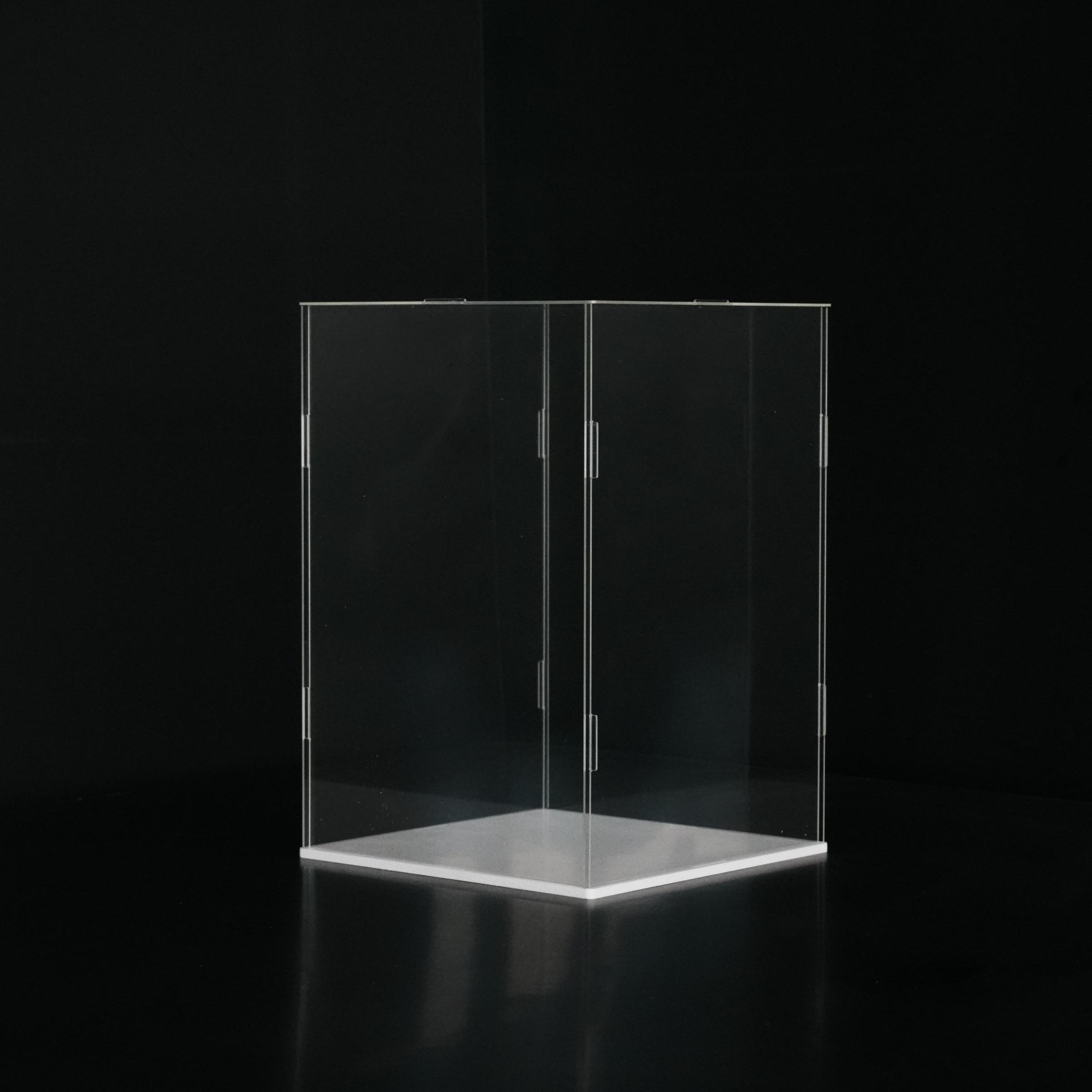 Transparent Acrylic Display Case, Stackable Doll Box, Figurine, Vertical Assembly Stand, Base, Pop Character Dustproof Storage, Collectible Figurines