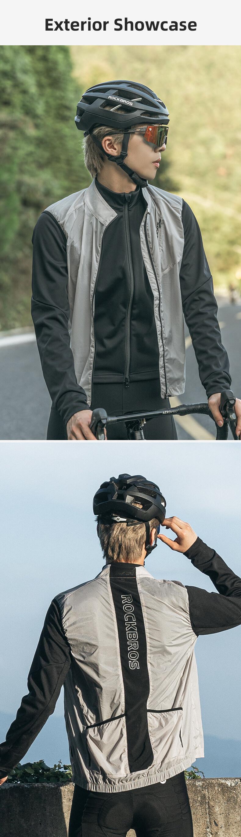 ROCKBROS Cycling Vest Reflective Windproof Unisex UV Protection Lightweight jersey