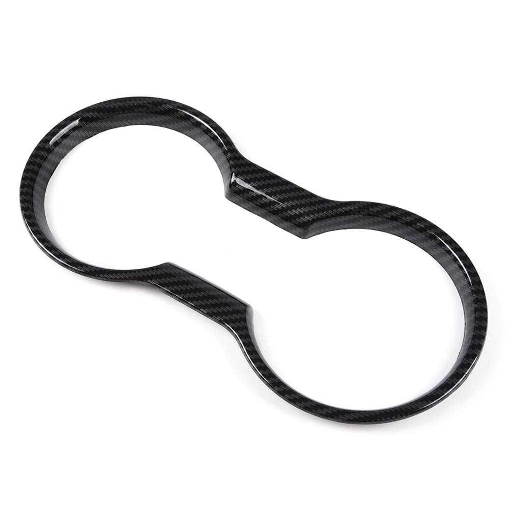 CROSSDESIGN CUP HOLDER COVER FIT FOR FORD MUSTANG 2015+ INTERIOR TRIM MOLDING-T