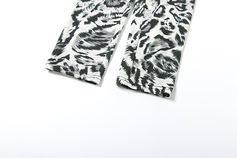 DOUCIU Trendy Personality Street Hip-Hop Versatile Casual Tight Sexy Hot Cool Women'S Thin Printed Long-Sleeved Jumpsuit Party Costume