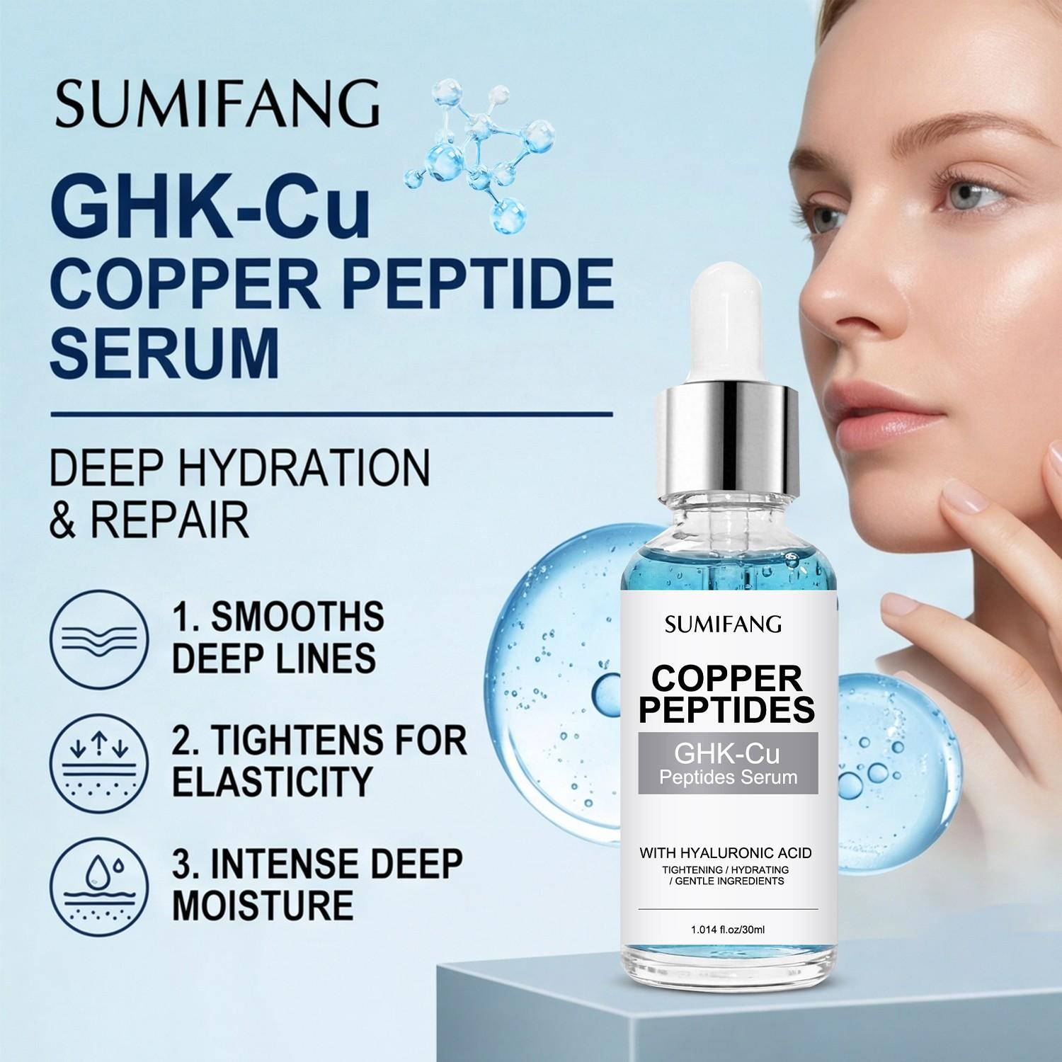 Ghk-Cu Serum for All Skin Types, Overnight Recovery, Firming & Hydrating, Sun Damage Repair, Soothes Sensitivity, Reduces Fine Lines, Mother's Day Gift
