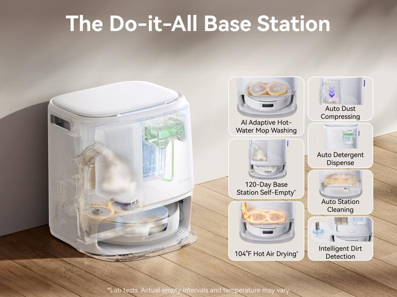 NARWAL Freo Z10 Robot Vacuum and Mop Combo, Tangle Free Robot Mop, 15,000Pa Suction, Adapts to Hard-to-Reach Areas, Self-Emptying, Mop Washing & Drying, Obstacle Avoidance, for Pet Hair & Hard Floor NARWAL Freo Z10 Robot Vacuum and Mop Combo, Tangle Free Robot Mop, 15,000Pa Suction, Adapts to Hard-to-Reach Areas, Self-Emptying, Mop Washing & Drying, Obstacle Avoidance, for Pet Hair & Hard Floor