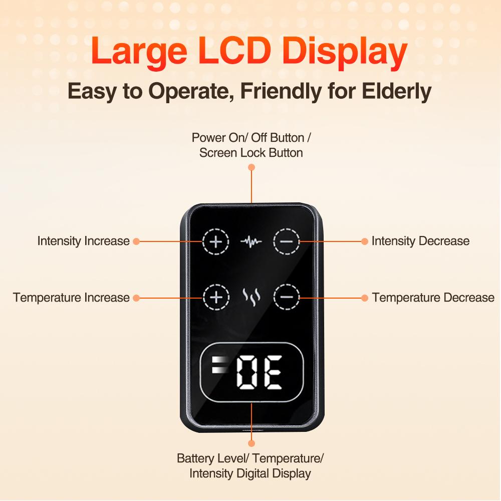 Heated Vibration Knee Pad, 1 Count 5 Level Knee Heating Massager Wrap, Knee Elbow Massage Relaxation Tool for Women & Men, USB Rechargeable Massagers