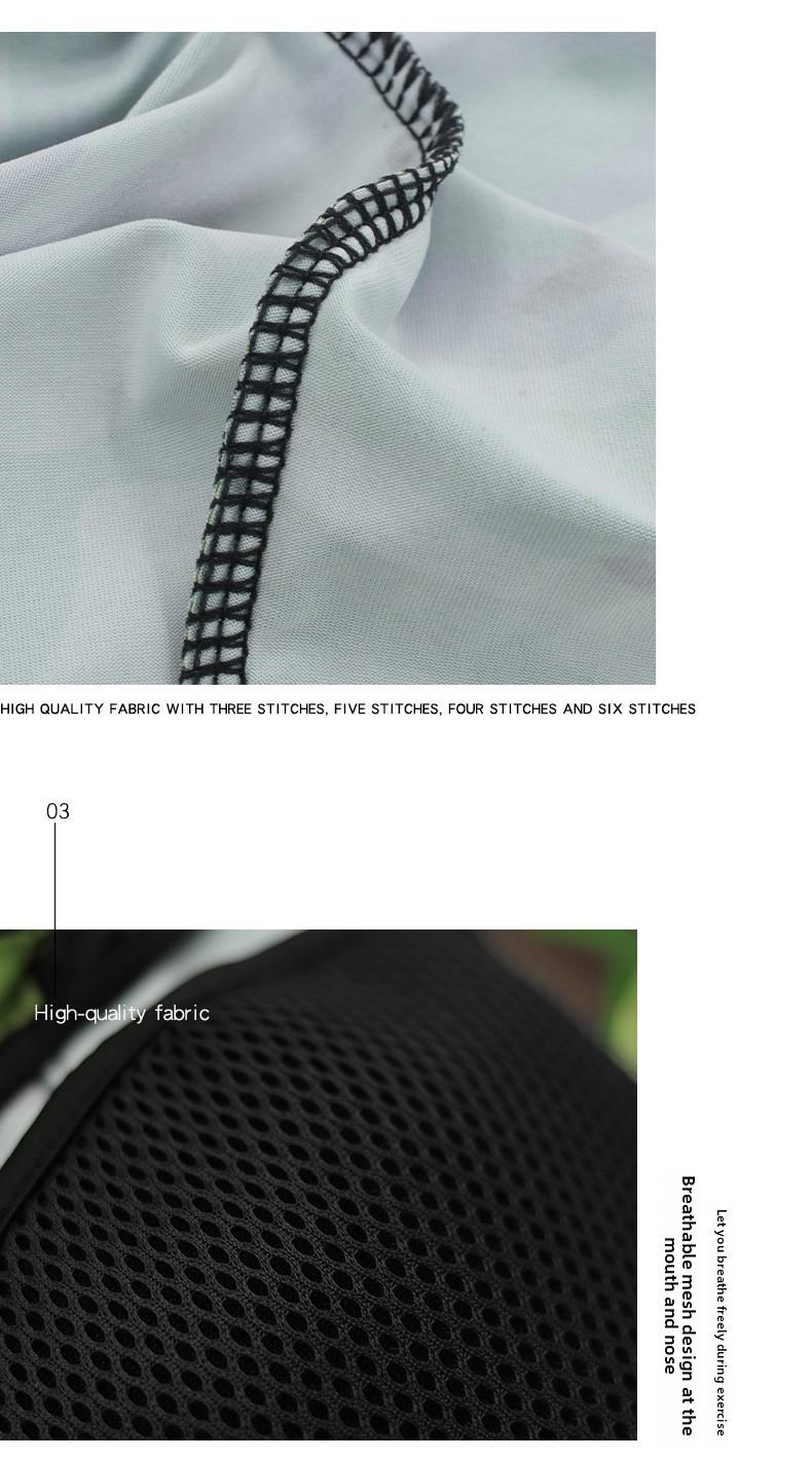 Ice silk printed hat, outdoor cycling hood, face mask, breathable liner, bicycle mask, hood hat