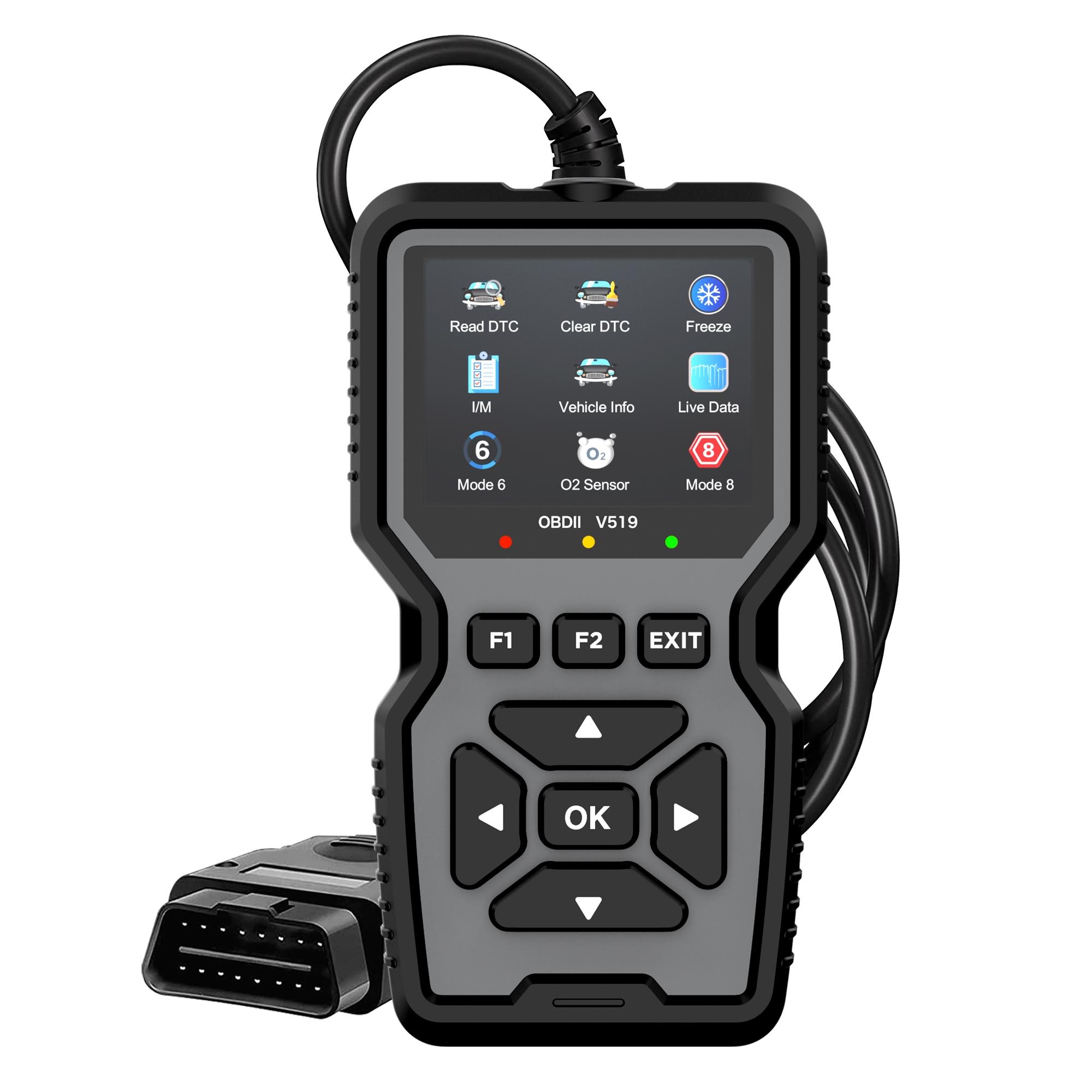 Obd2 Scanner Diagnostic Tool, Automotive Scan Tool, Engine Code Reader with Reset Function, I/m Preparation Test, Fits All Cars Made After 1996