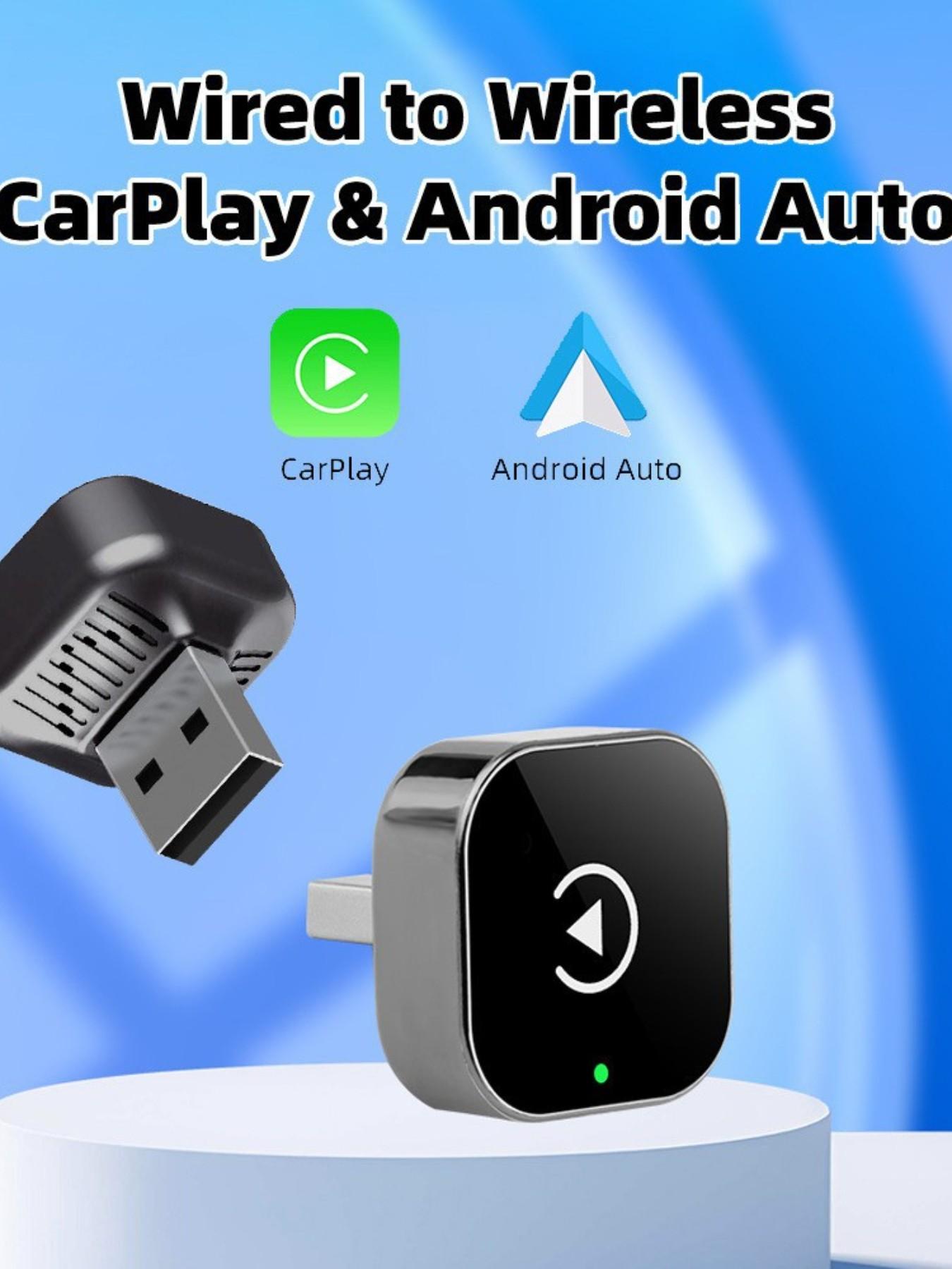 Universal Wireless Carplay and Android Auto Mini Adapter, Plug-And-Play USB Encryption Dog, Compatible with Volkswagen, Toyota, Ford, Mercedes-Benz, Nissan, Honda, Bmw