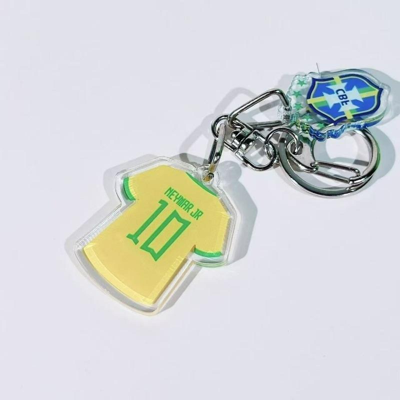 2026 World Cup Style Jersey Keychain, Messi Neymar Ronaldo Mbappe, Fashion Accessory, Sports Memorabilia, Unique Gift Idea