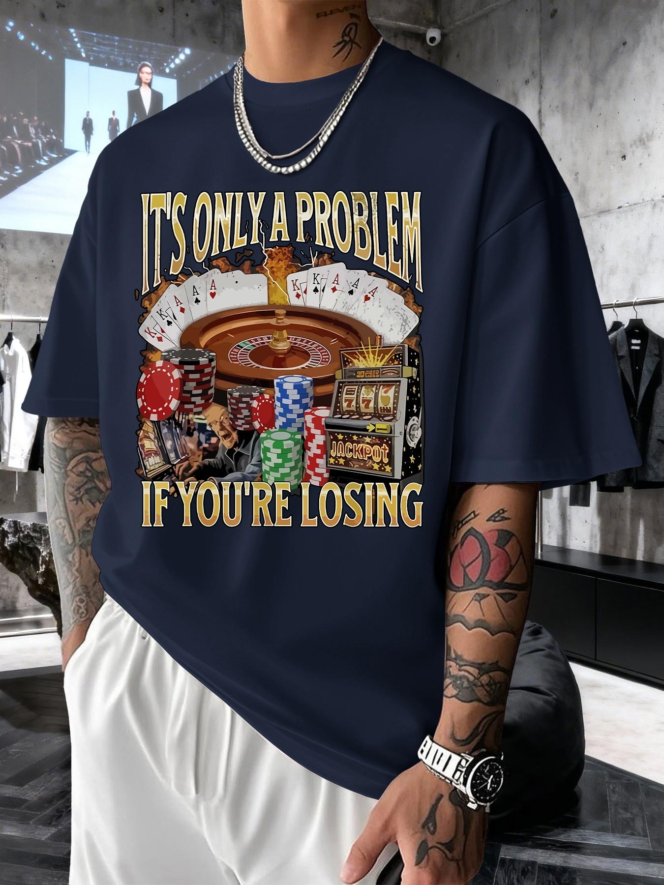 Men's Casual Graphic Print Short Sleeve T-Shirt, Slim-Fitting Long Top, Comfortable Round Neck, Spring Summer Fashion