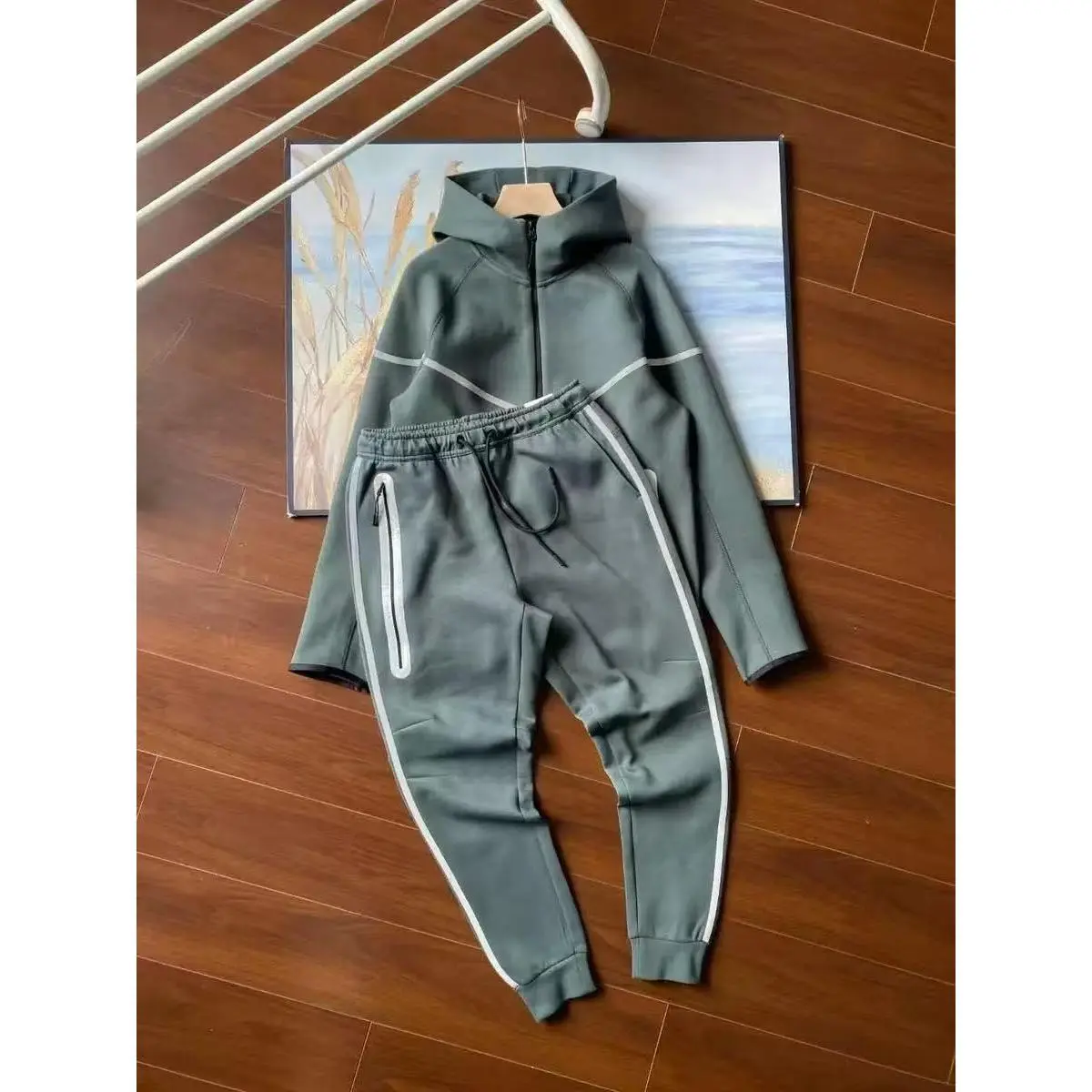 green suit