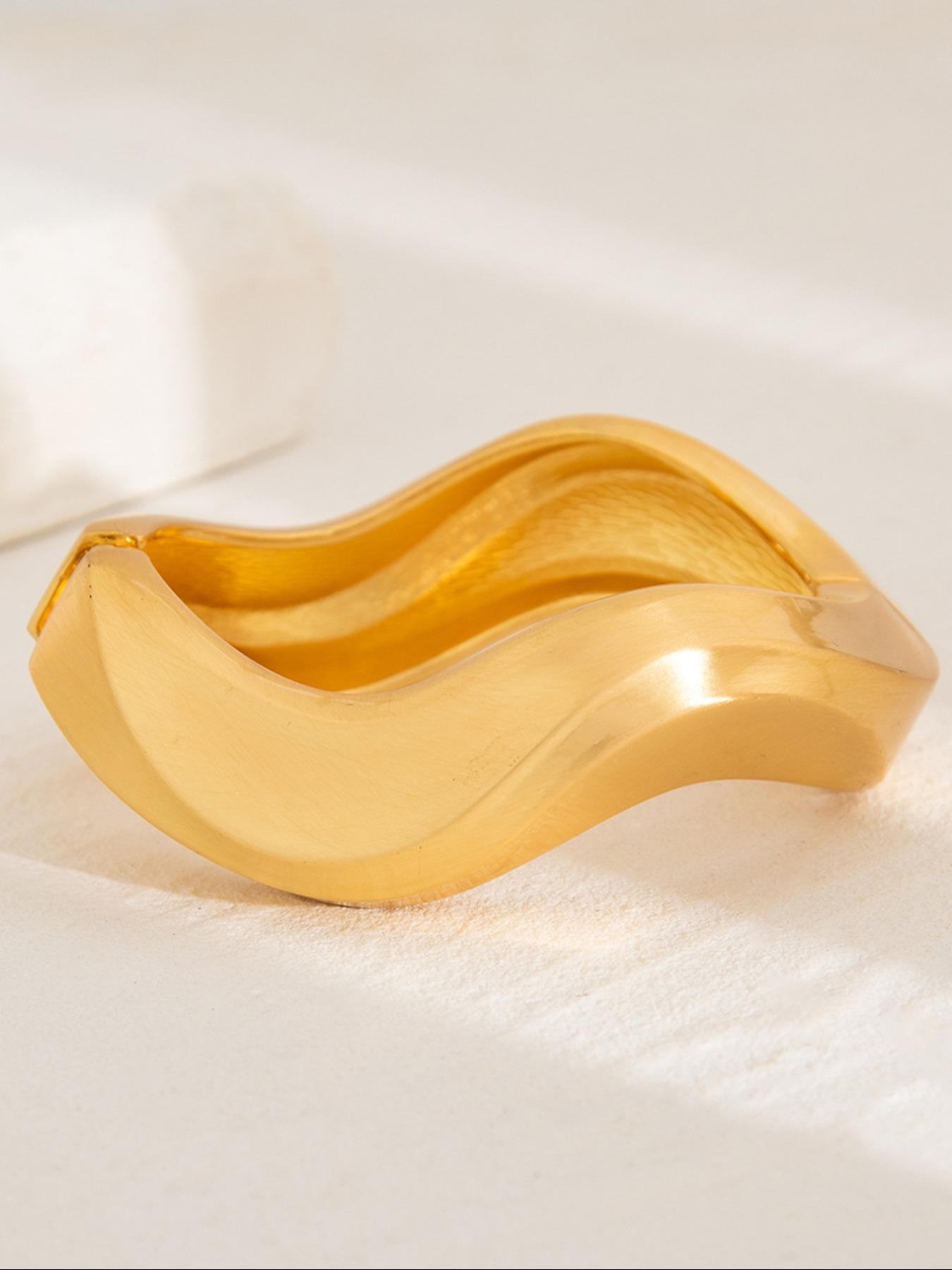 Women's Punk Style Irregular Design Cuff Bangle Bracelet, Fashion Jewelry for Party, Daily Clothing Decor, Trendy All-match & Exquisite Jewelry for Birthday Gift, Vintage Jewellery