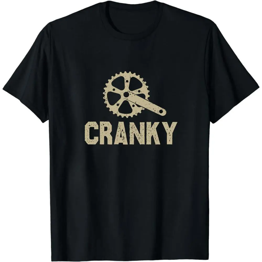Cranky T-shirt, Funny Bike Shirt, Cycling Shirt, Bike Lover Gift, Cyclist Clothes, Mountain Bike Unisex Heavy Cotton Tee, Cycling Dad Gift