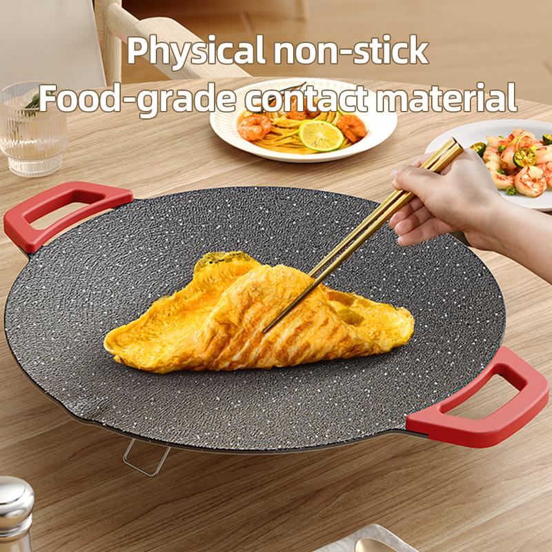 Portable Electric Korean BBQ Grill Pan Smokeless Non-stick Temperature-adjustable Ideal for Grilling Meat Pancakes Vegetables at Home or Outdoors Essential Tool for Indoor Outdoor Barbecues in Autumn and Winter