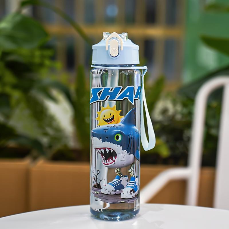 Transparent with Straw, 750ML/26oz Sports Design Leakproof Water Bottle, Portable & Leak-Proof, Ideal for Running, Cycling, Hiking, Gifts