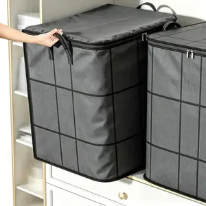 Large Capacity Storage Bag, Foldable Clothing Organizer, Clothes Storage Bags, Multi-Purpose Storage Bag for Home Bedroom Dorm, Durable and Space-Saving Design