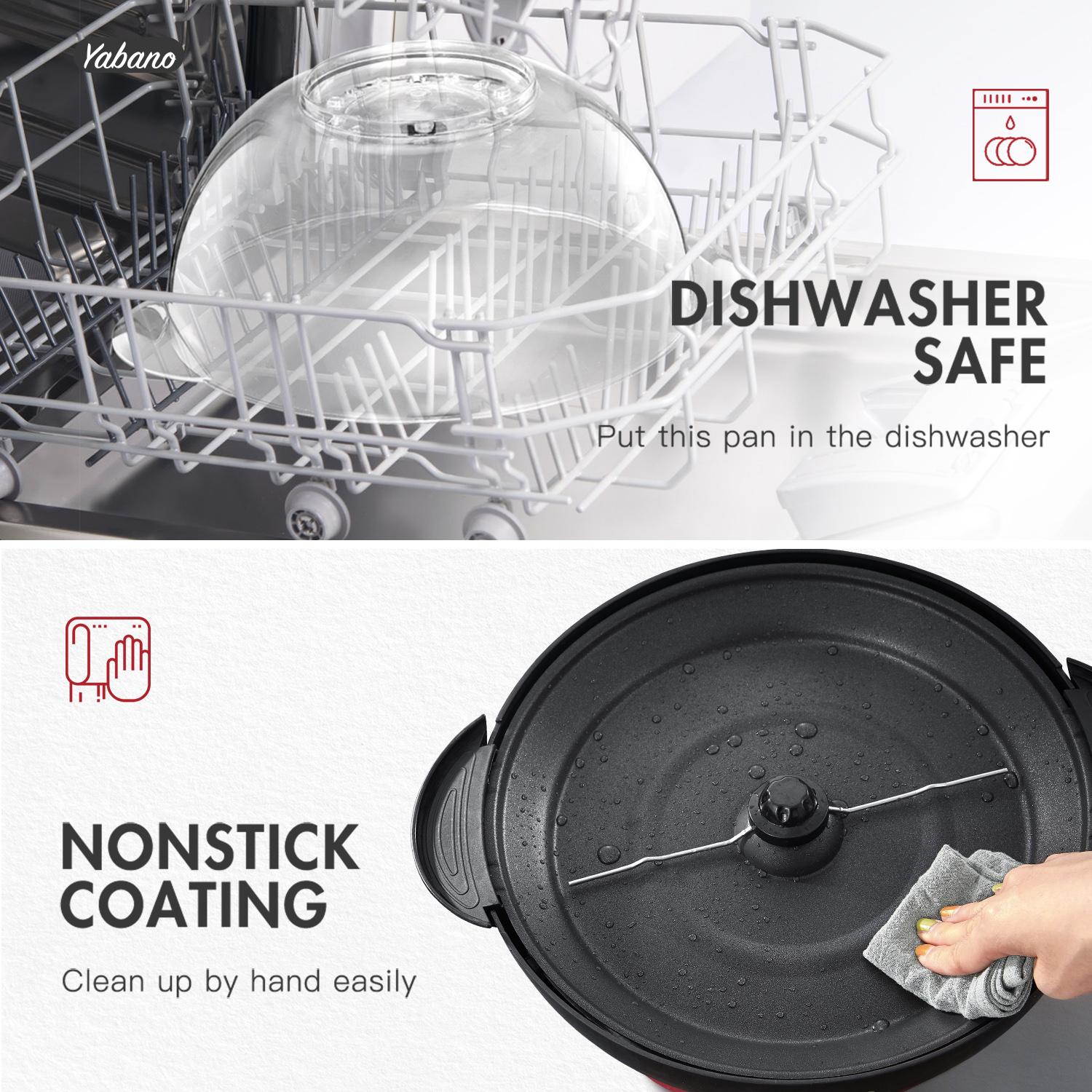 Yabano Popcorn Machine, 6-Quart Popcorn Popper maker, Nonstick Plate, Electric Stirring with Quick-Heat Technology, Cool Touch Handles