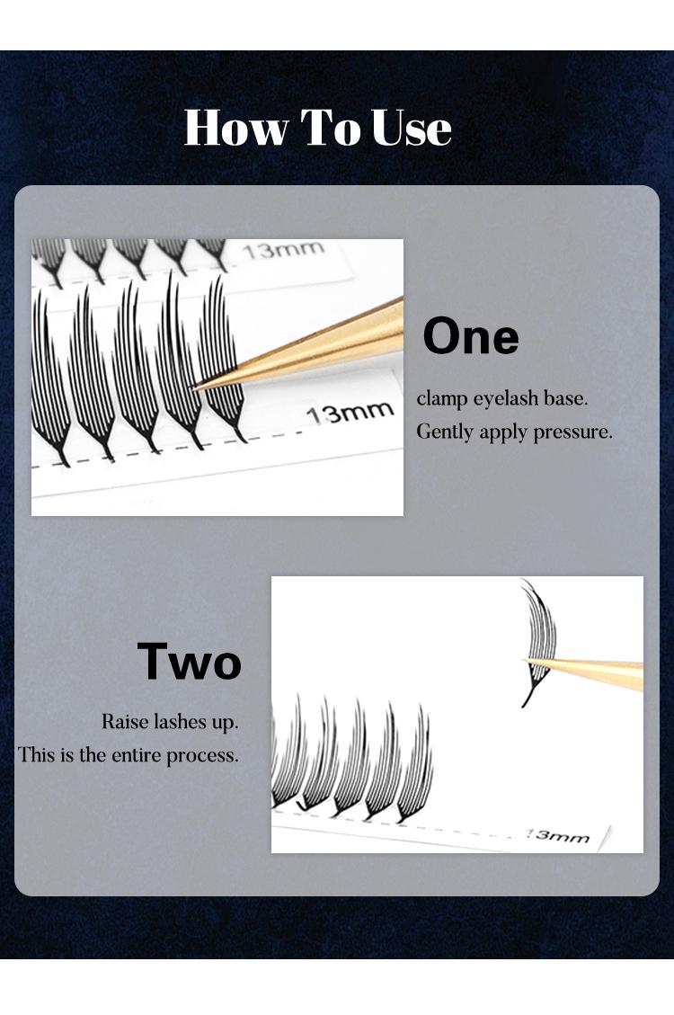 Winky Beauty Elf Spire False Lashes 8-13mm Mixed Natural Doll Style, Professional Eyelash Extension Supplies, 0.07mm Thickness