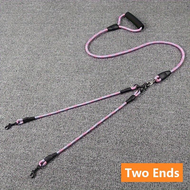Double/Triple-ended Dog Leash, 1 Set Removable Wave Pattern Pet Leash, Pet Traction Rope, Anti-winding Pet Supplies for Outdoor Walking, Dog & Cat Accessories