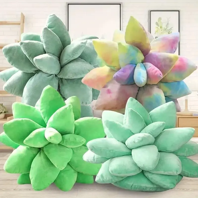 25cm Succulent Plant Throw Plush Pillow Creative Stuffed & Plush Plants Toy for Home Decor Kids Birthday Gifts Christmas Gift
