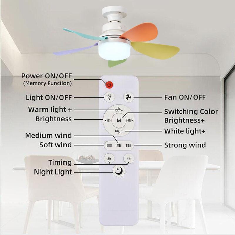 Modern E27 Screw Base Ceiling Fan Light, Quiet Wind Design, Ideal for Living Room Dining Bedroom, Energy Efficient F Rating