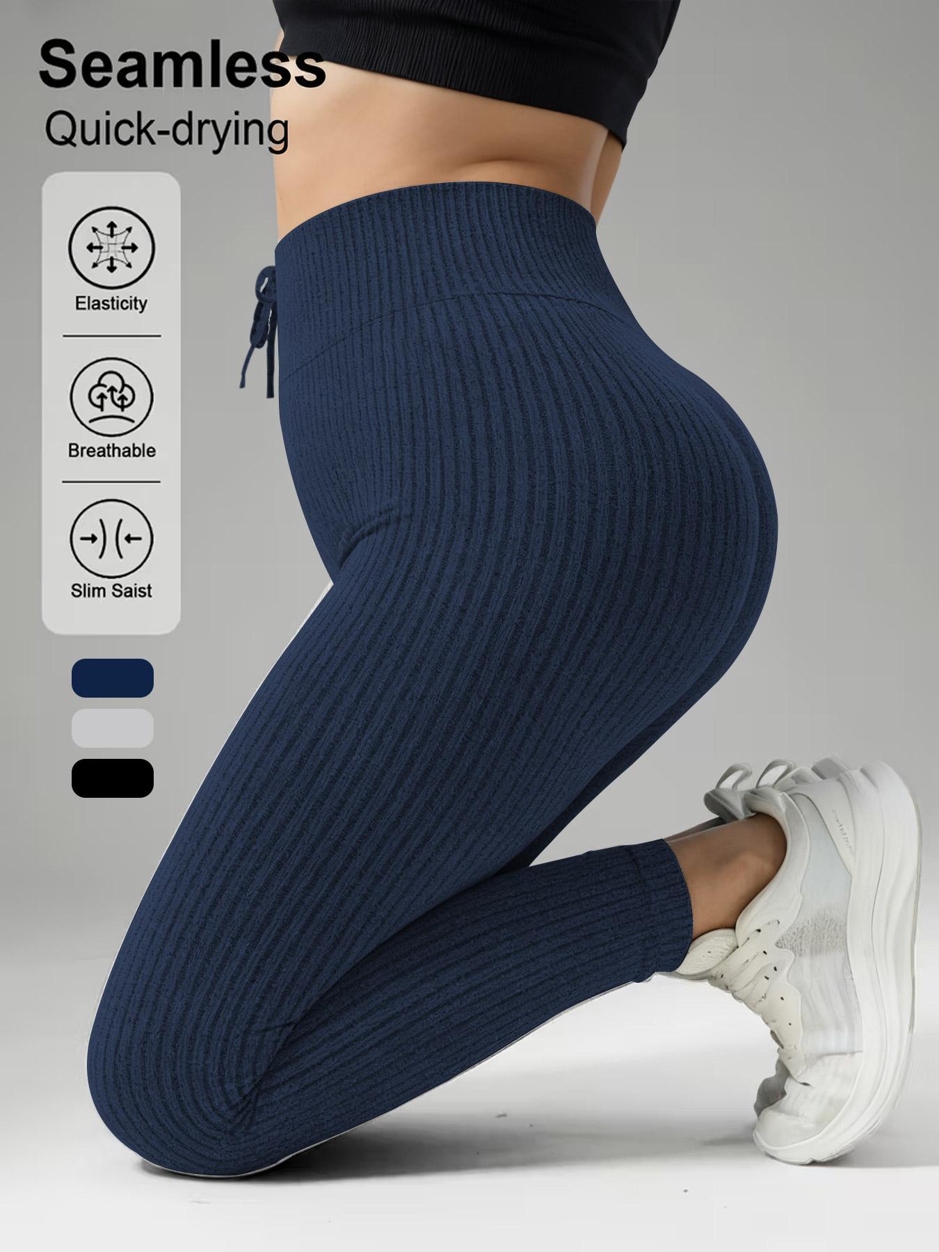 Plus Size Women's Tight Pants, Casual Wear, Belted Design, Suitable for All Seasons, Daily and Outdoor Activities, Comfortable and Stylish