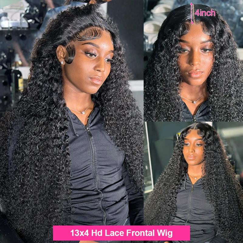 Bling Hair TikTokShopBlackFriday Water Wave Frontal Wig Transparent 13x4 13x6 Deep Wave HD Lace Frontal Human Hair Wigs Curly Human Hair Lace Frontal Wigs For Women