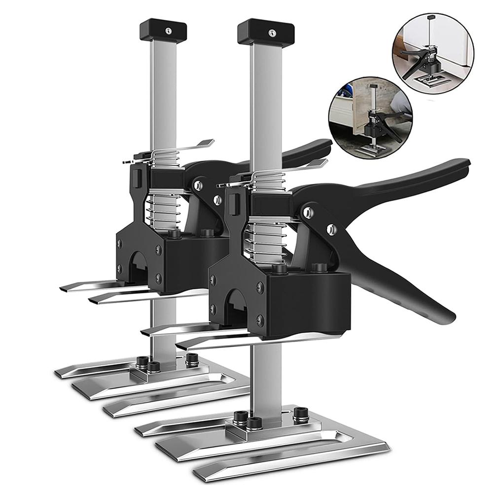 Labor-saving Handle Car Jack, 2 Counts Multi-function Height Adjustment Lifting Device, Door Panel Lifting Cabinet Jack, Raised by 6.69 in, Dynamic Load 450 LB