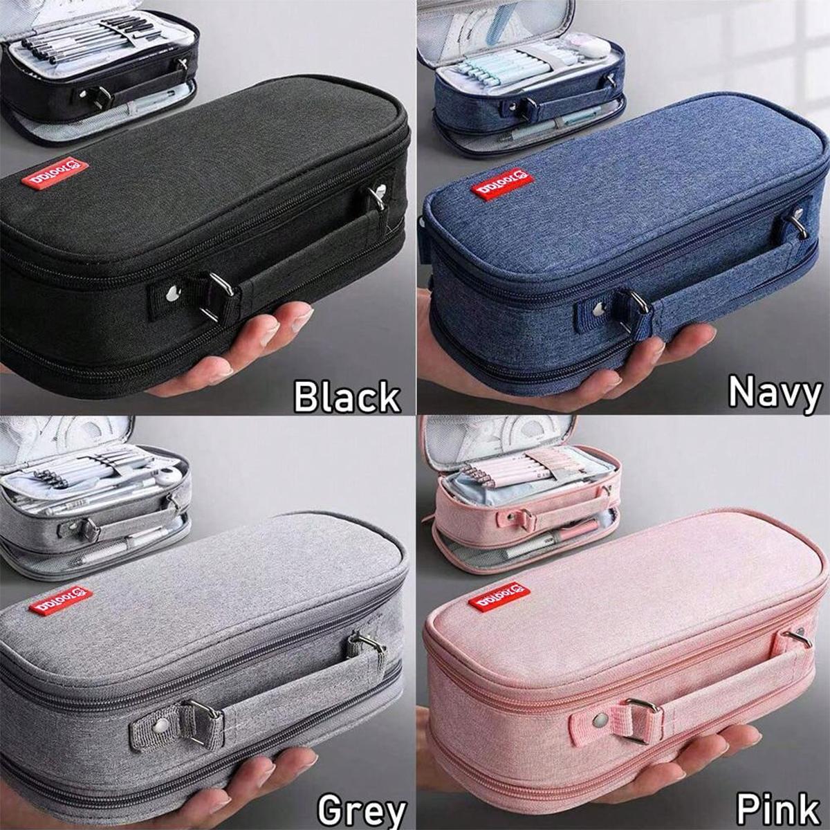 1pcs/4-layer Large Capacity Pencil Case Portable Multi-purpose Storage Bag Suitable for Office and School Student Stationery Pen Bag Office Supplies