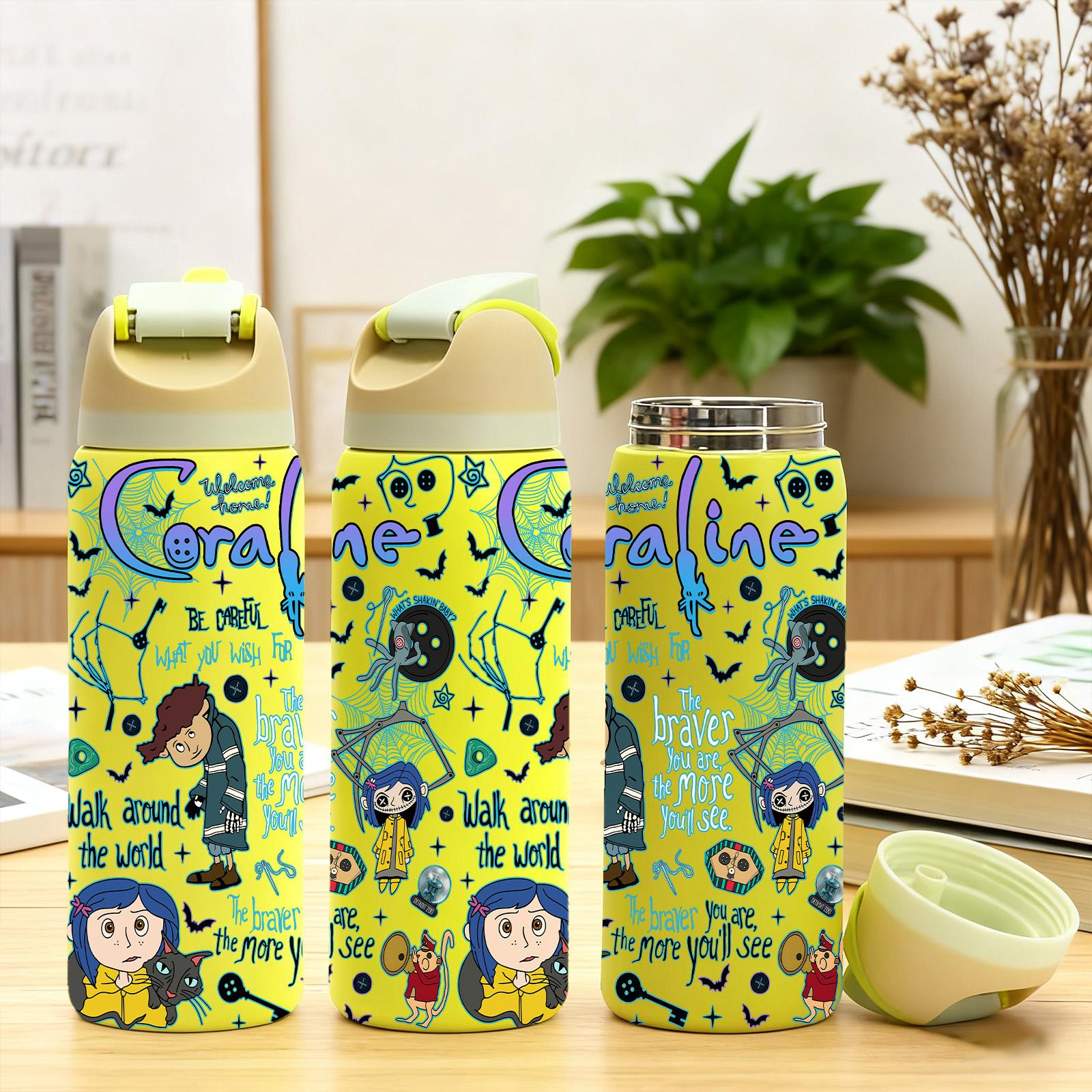 1 Pc 19/32oz insulated mug tumbler, Leakproof Insulated Tumbler, double wall leak-proof vacuum cup for hot cold drinks, thermal mug keeping warm 12 hour/ cold 24 h, graphic style, ideal gift for women men, perfect for travel office home