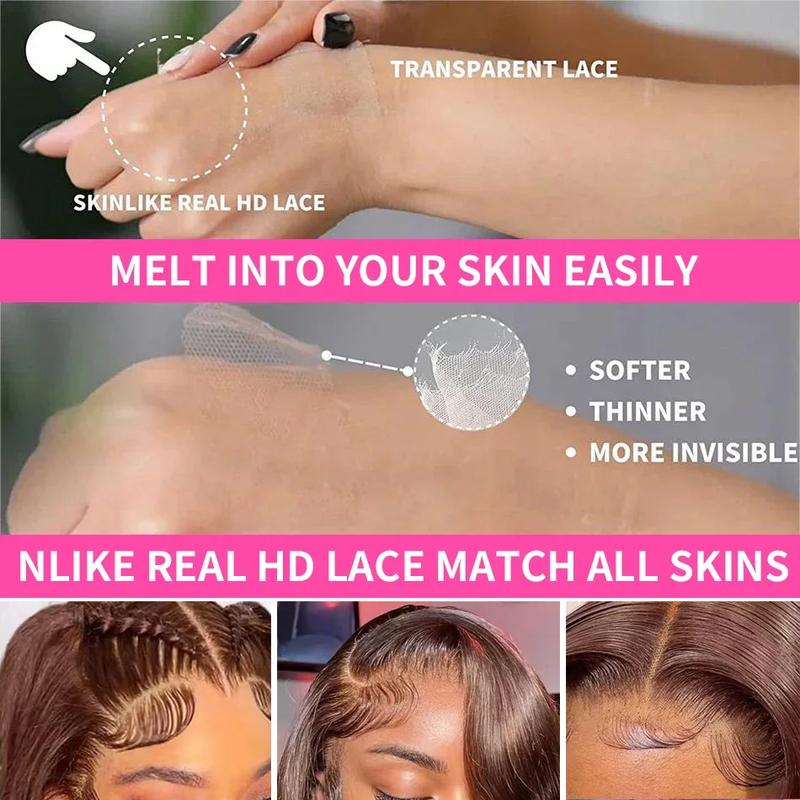 Bling Hair Reddish Brown Body Wave 13x4 13x6 Hd Lace Frontal Human Hair Wig Brazilian Wavy Pre Plucked Color Wig for Black Women with Baby Hair 34inch