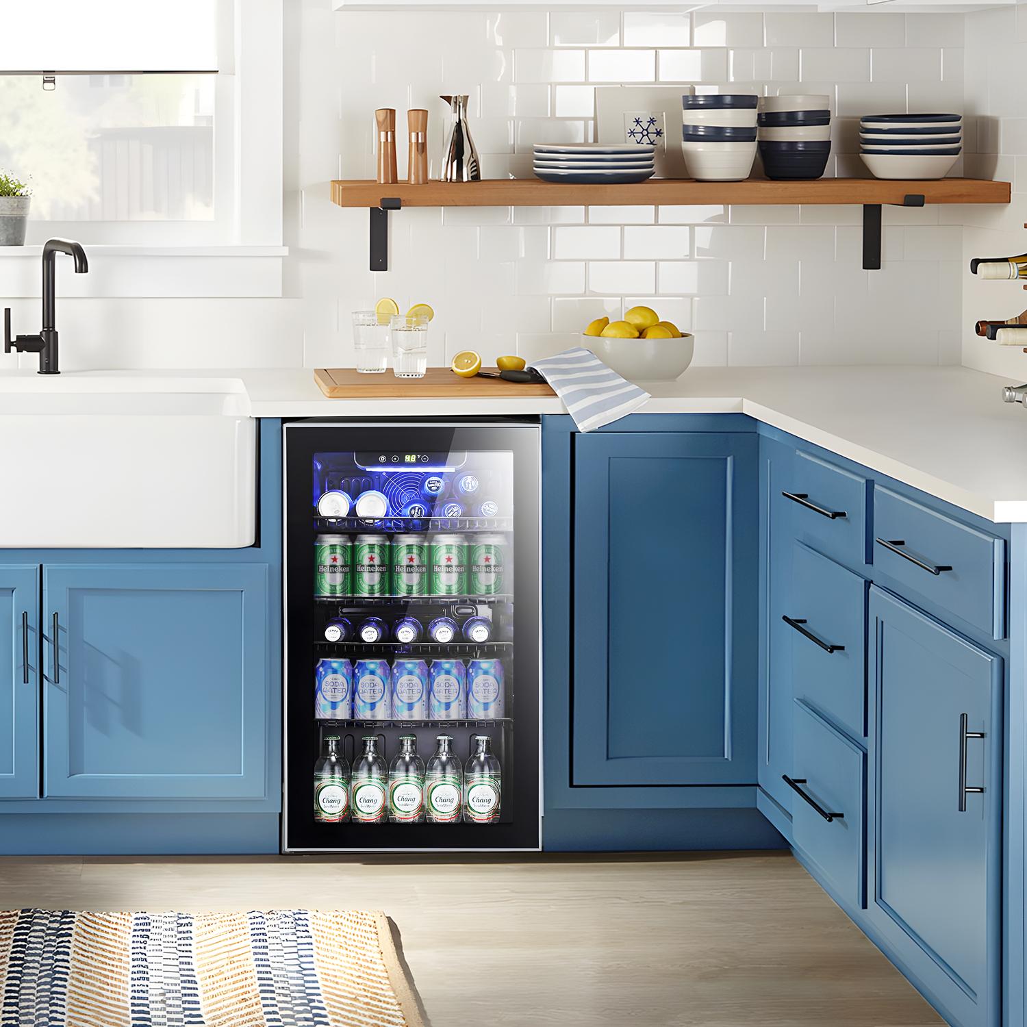 Antarctic Star Beverage Refrigerator Cooler 0.64-4.5Cu.ft 24-145 Can Wine Cooler Cabinet Mini Wine Cellar Beer Soda Clear Glass Door Bar Fridge Quiet Compressor Adjustable Temp Freestanding Indoor Use for Home Office Bar Freezer Box Durable Antarctic Star Beverage Refrigerator Cooler 0.64-4.5Cu.ft 24-145 Can Wine Cooler Cabinet Mini Wine Cellar Beer Soda Clear Glass Door Bar Fridge Quiet Compressor Adjustable Temp Freestanding Indoor Use for Home Office Bar Freezer Box Durable