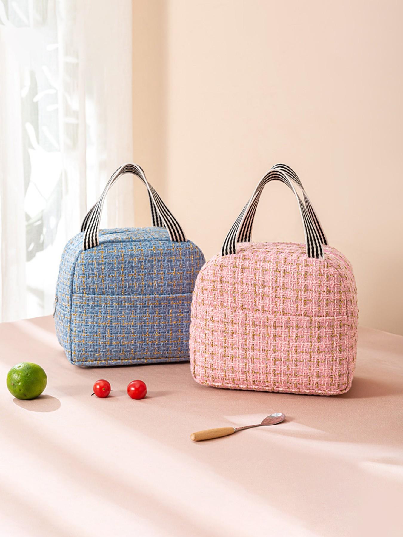 Large Capacity Insulated Lunch Bag, Thickened Food Container Bag, Commuter Bento Box, Picnic Bag, Thermal Meal Pouch