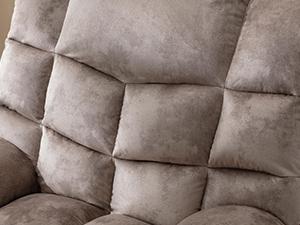 [SpringStatements] Manual Reclining Sofa for Living Room, Extra-Wide Modern 2-Seat Reclining Sofa, Breathable Fabric and Padded Cushion, Light Brown