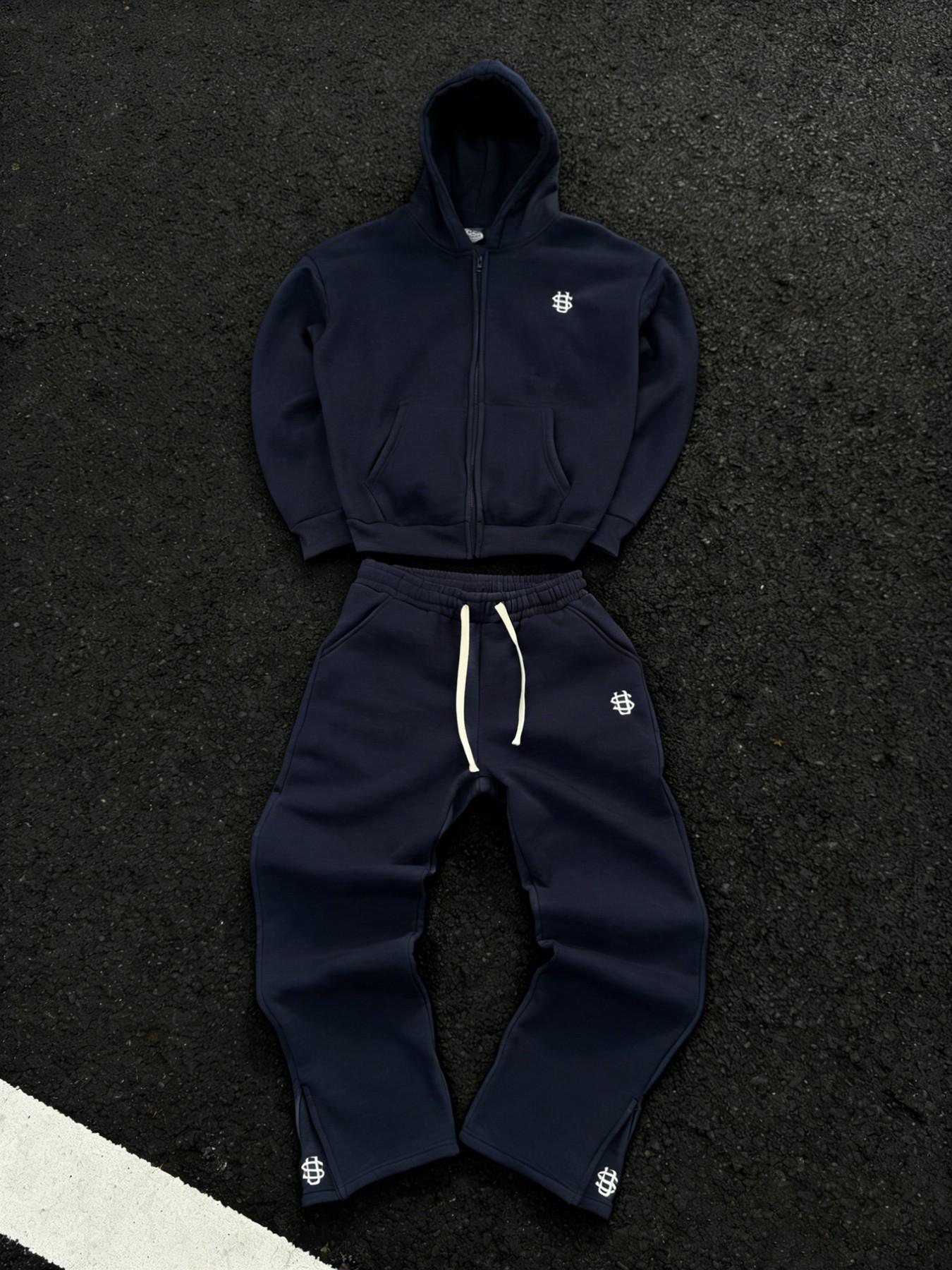 New Men's Casual Sportswear Set, Matching Sweatsuit, Casual Tracksuit Set, Loose Fit Hooded Sweatshirt and Pants Two-Piece Set, Athleisure Sweatsuit, Sweatsuits Tracksuits, Comfortable and Stylish