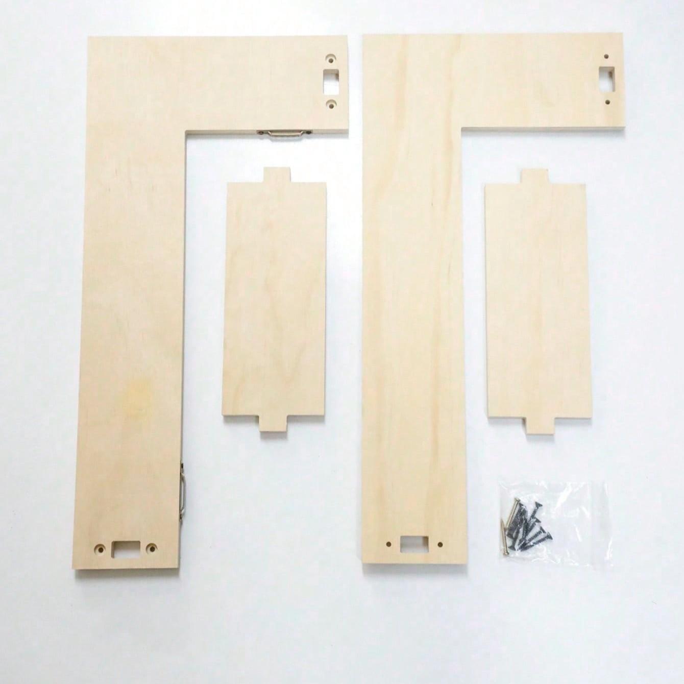 1pc Corner Floating Shelf, Wall Mounted L-Shaped Corner Shelf, Natural Plywood, Home Decor for Bedroom, Living Room, Bathroom, Kitchen