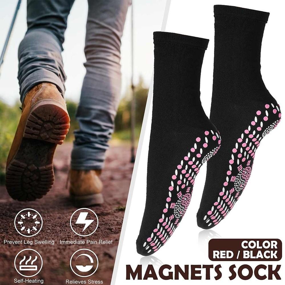 Tourmaline Acupressure Self-Heating Shaping Socks, Slimming Health Socks, Men's and Women's Foot Magnetic Therapy Socks
