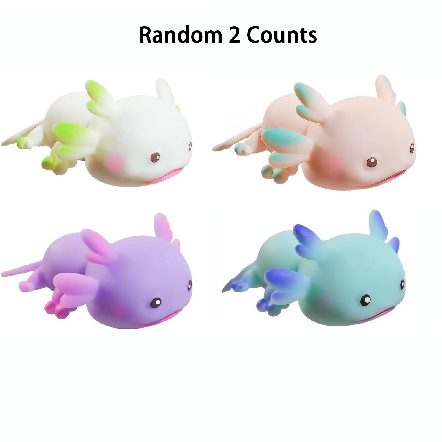a2025Axolotl Unicorn Squishy Toys, Stress Relief & Sensory Fidgets for Adults, Unisex Gift for Christmas & Festivals, No Batteries Needed