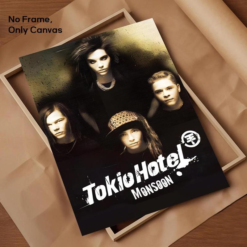 PIKPAKA German Rock Band Tokio Hotel Poster High-Definition Waterproof Wall Art Stickers | Premium DIY Removable Decals for Home & Office | Fade-Resistant, Easy to Apply Vinyl Poster for Living Room, Bar, Shop | Multiple Sizes, Durable & Easy to Clean