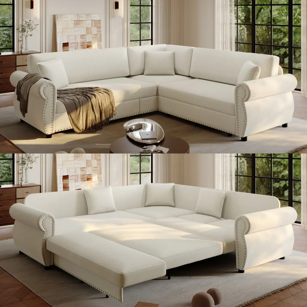  Beige/White 5 Seat