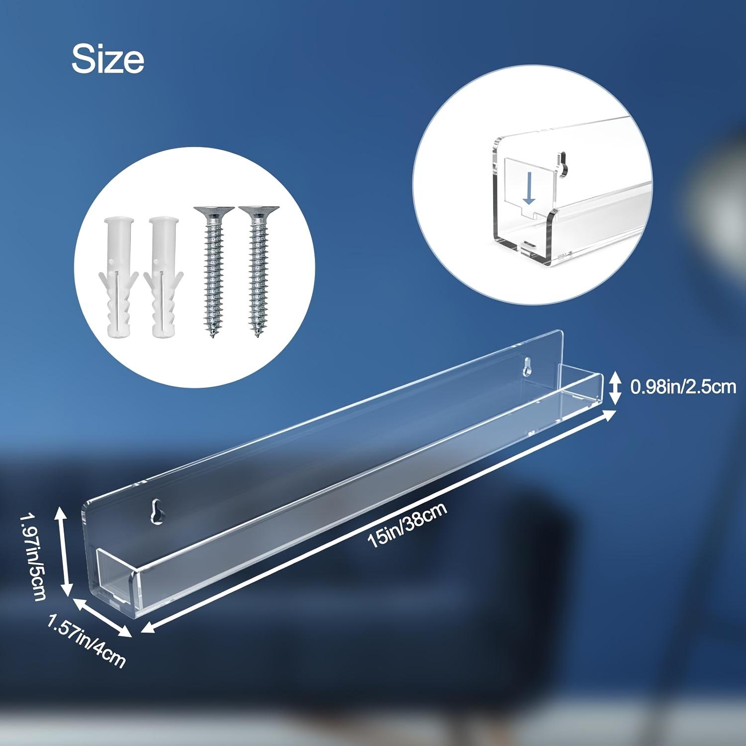 Transparent acrylic glass storage rack, designed for nail polish display, with 3, 6, 9 or 12 compartments, suitable for salons, retail stores and dressing rooms, Clear Display Stand