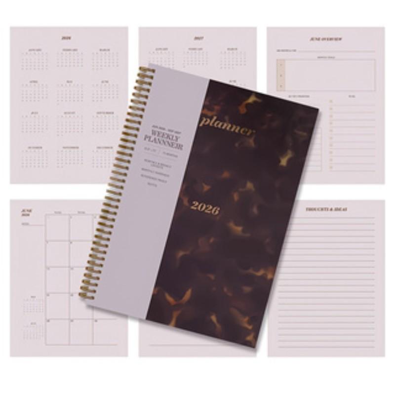 2026 Daily Planner Notebook & Personal Journal Organizer, Multi-Functional Efficiency Notebook, Weekly/monthly Layout, Plan Sections, Adequate Note Space, Spiral Bound