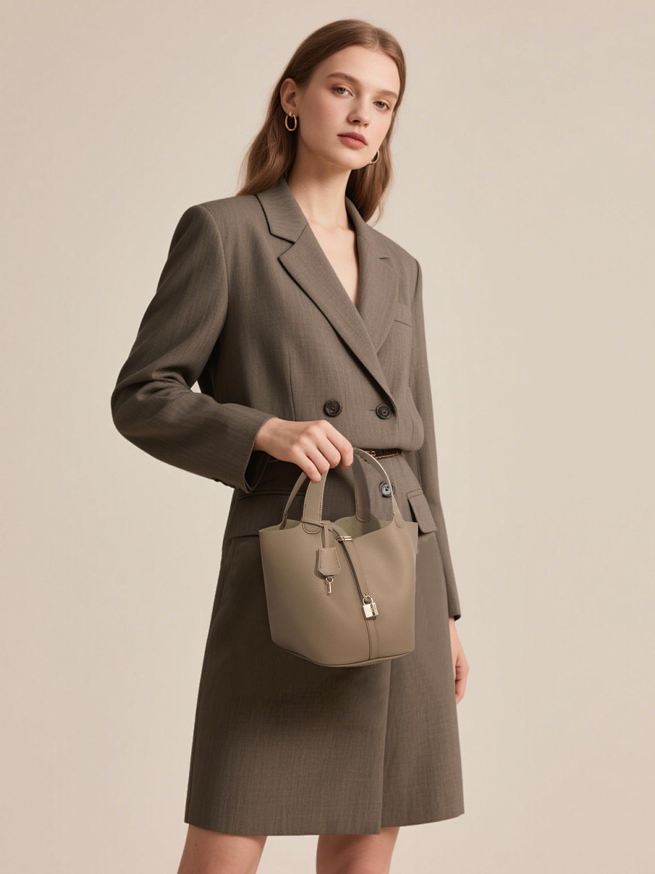 Women's Plaid Checkered Crossbody Bag, Polyester Bucket Bag for Women, Fashionable Bucket Bag, Vegetable Basket Shape Satchel with Top Handle Bags, Multi-Functional, Lightweight Adjustable Purse Handbags, Holidays Gift, Suitable For Work