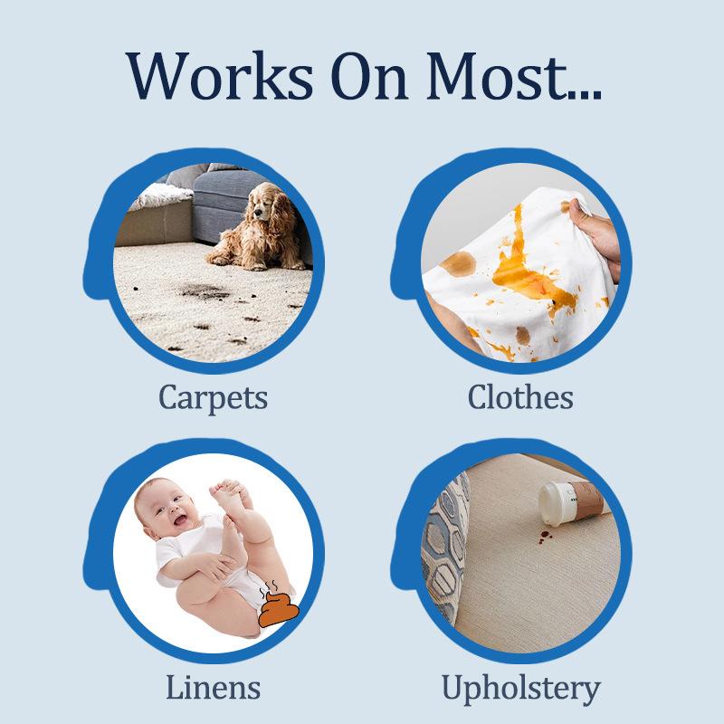 Quick Action Laundry Stain Remover, Stain Treater Spray, Effective Stain Removal, Portable Stain Removal Spray for Oil and Grease, Deep Cleaning Formula for Travel and Home Use