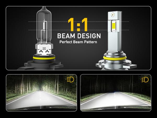 AUXITO 2025 Upgraded 30000LM LED Headlight Bulb ,Fog Lights,with Cooling Fan,H11 9005 9006 9007 H4 H7 H13 9012,D1S,D2S,D3S,D4S,D5S Canbus Ready,Plug-and-Play ,Pack of 2