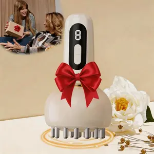 Smart Electric Massager with 21 Massage Heads, Smooth Rolling Massage, Adjustable Vibration Mode, Portable Deep Tissue Massager for Home Use