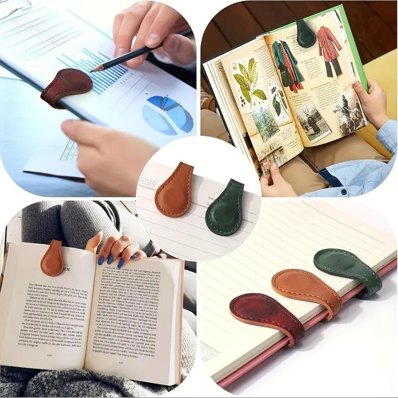 Magnetic Bookmark, 6 Counts/set Double-sided Bookmark, Book Page Marker, Reading Stationery for Home School Office, Book Accessories