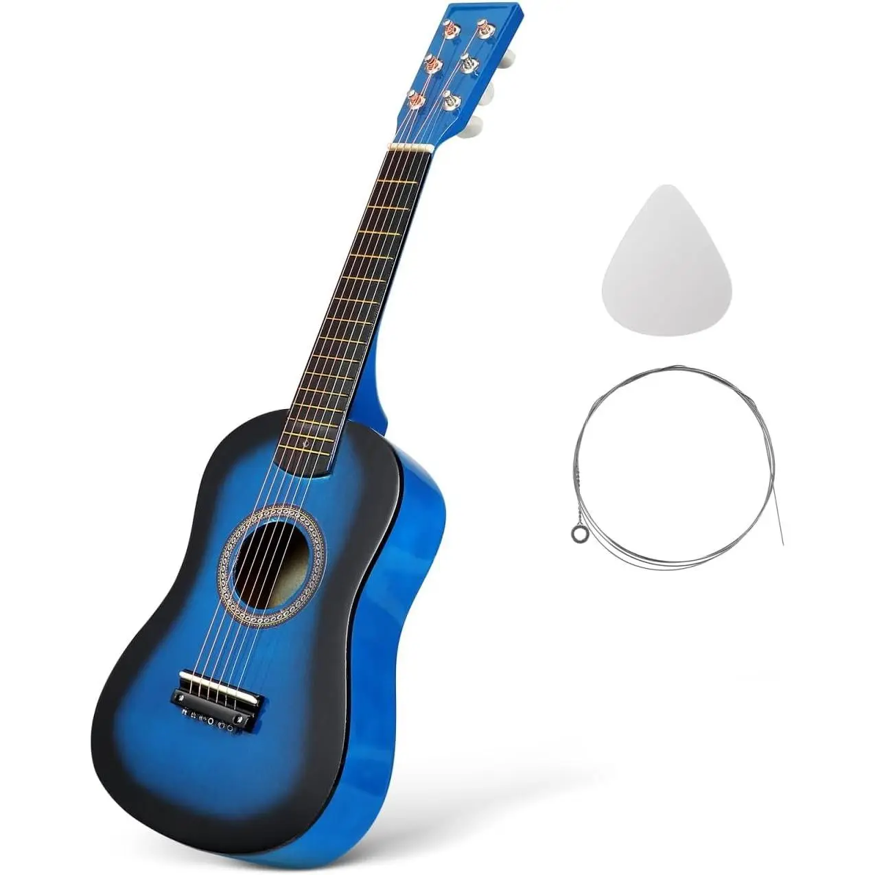 Folk Guitar - Vintage Style Acoustic Guitar for Beginners