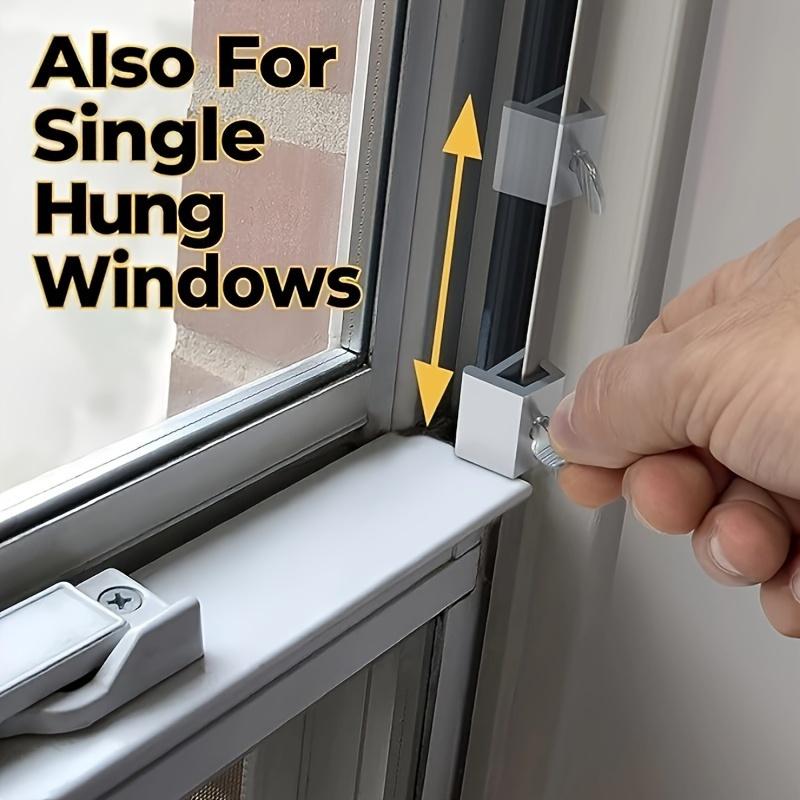 2/4pcs Window Locks With Round Handle, Free Punching Door And Window Locks, Sliding Door Locks, Protective Safety And Anti-theft Limits